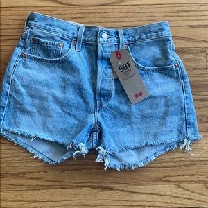 Levi High Rise 501 Jean shorts